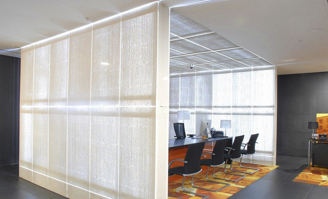 混凝土、白色透光混凝土墻