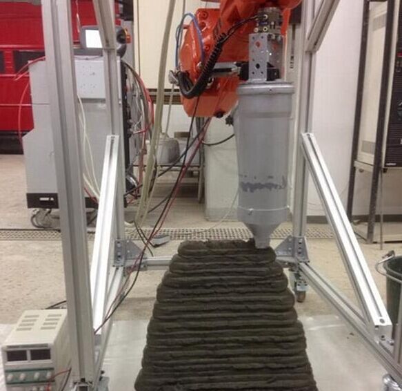 混凝土、混凝土3D打印機、可移動混凝土3D打印機