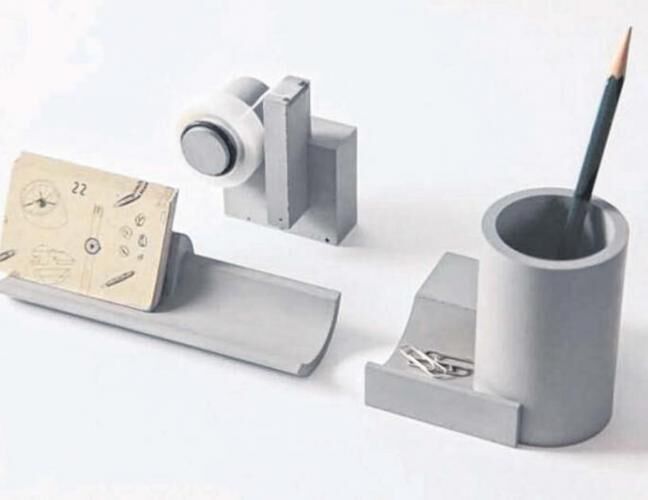 混凝土、  水泥文具