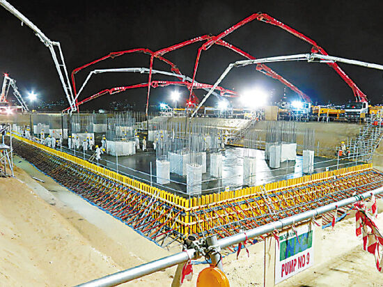 混凝土、一次性澆筑