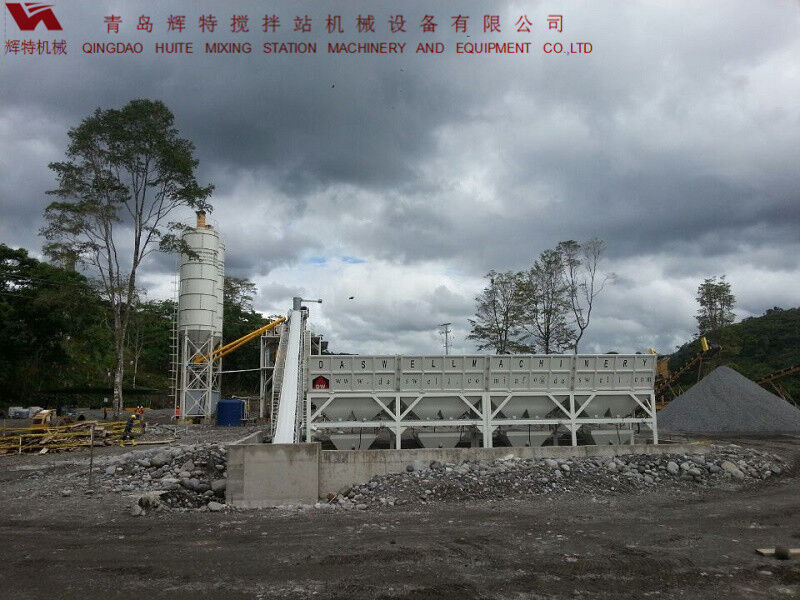 輝特混凝土攪拌站HZS90攪拌臂布置合理，攪拌性能強