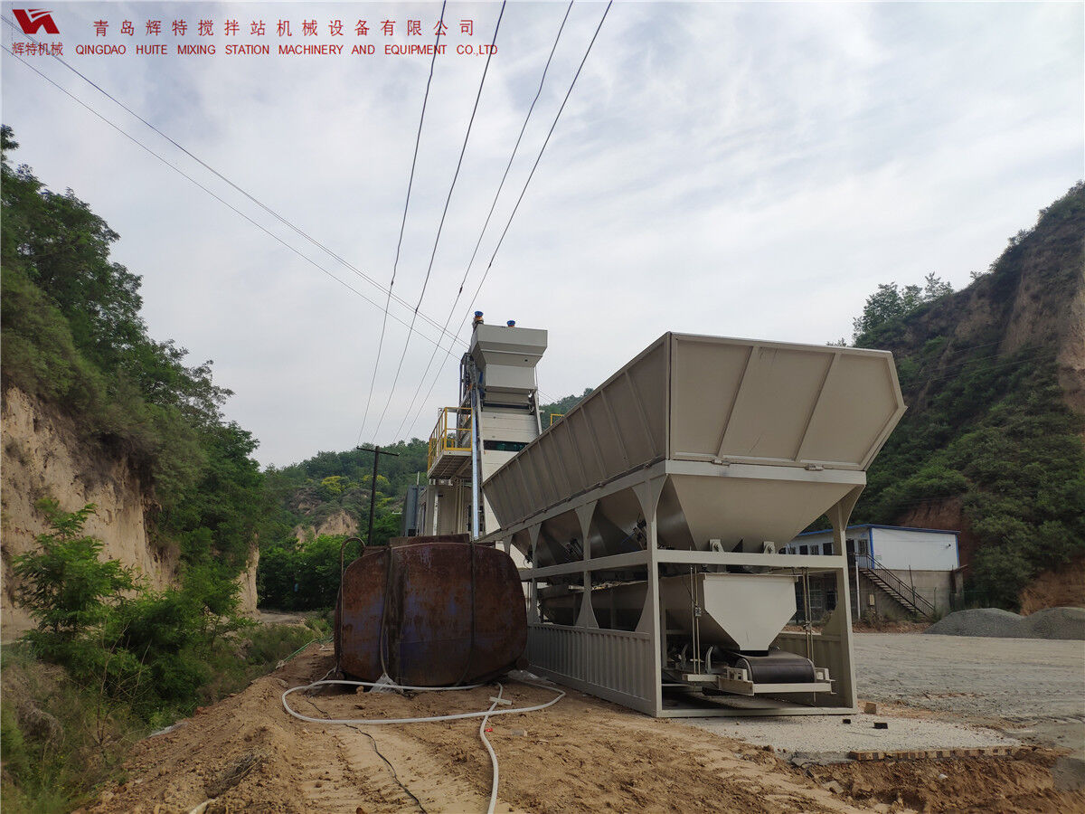 青島輝特機(jī)械 HZM75免基礎(chǔ)攪拌站模塊化設(shè)計(jì)，安裝快捷