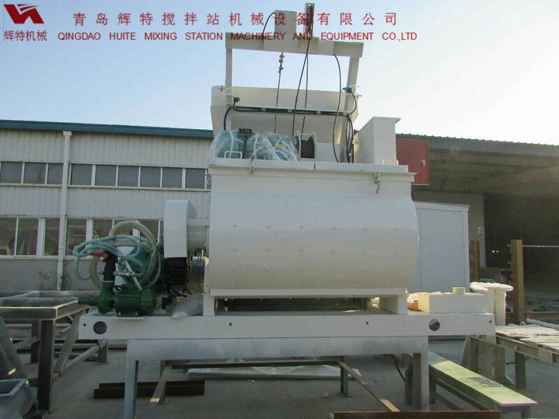 JS750攪拌臂采用偏心式設(shè)計(jì)，延長使用壽命，青島輝特機(jī)械