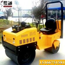 機會難得！座駕式1.5噸壓路機 1.5噸雙鋼輪震動壓路機 溝槽回填土壓實機